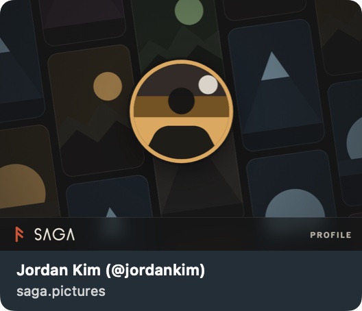 The link preview as Messages draws it, dark mode