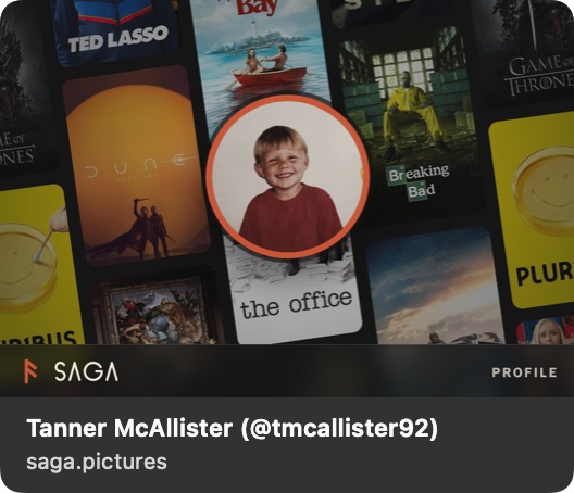 The link preview as Messages draws it, dark mode
