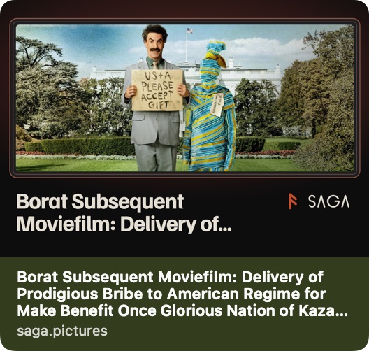 The link preview as Messages draws it, light mode