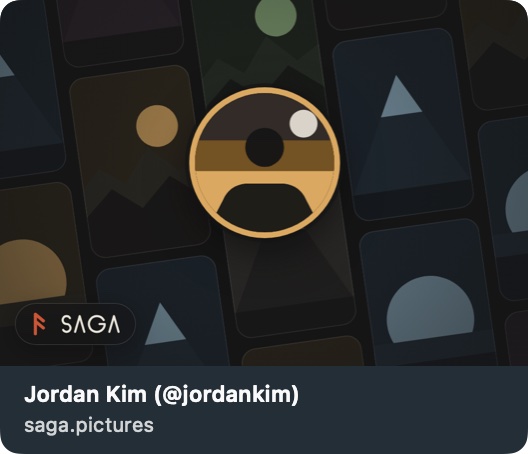 The link preview as Messages draws it, dark mode
