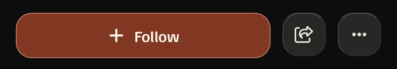 Someone's profile: Follow, square share, square more