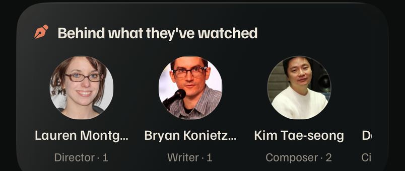 Behind what they've watched strip
