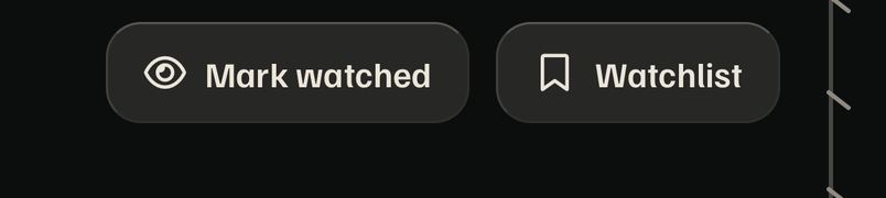 Mark watched and Watchlist buttons