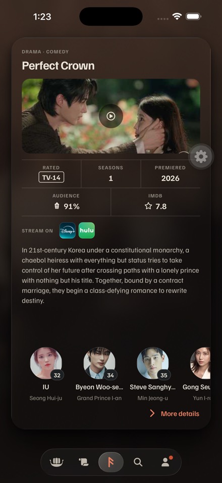 The Swipe card back with its cast